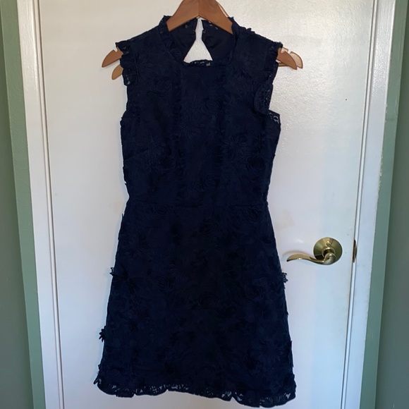 J. Crew | Dresses | Beautiful Jcrew Lace Dress With Floral Appliqus |  Poshmark